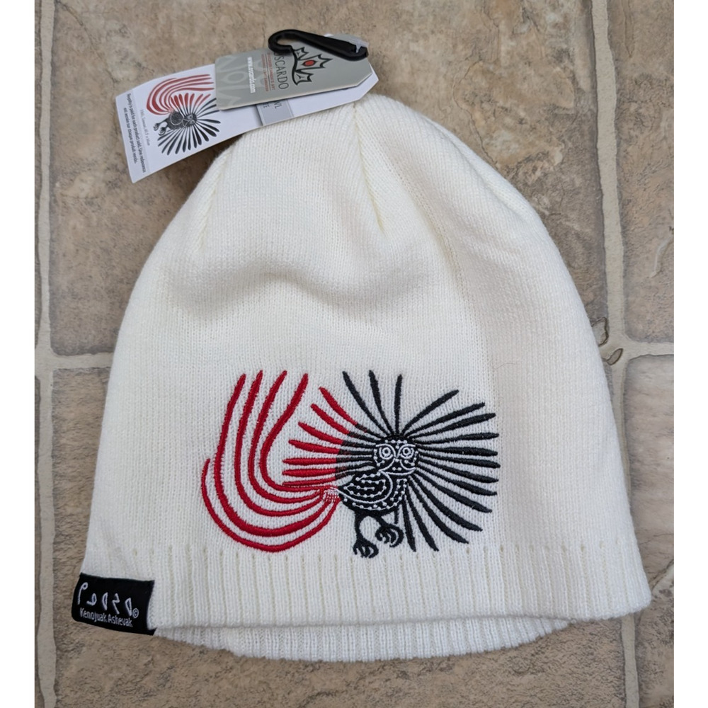 New OSCARDO Beanie Hat Kenjuak Ashevak Enchanted Owl embroidered design 1182